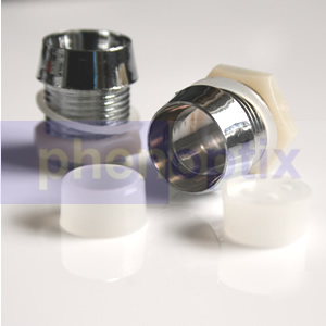 10X 10MM chrome plastic led holders bezels mounts