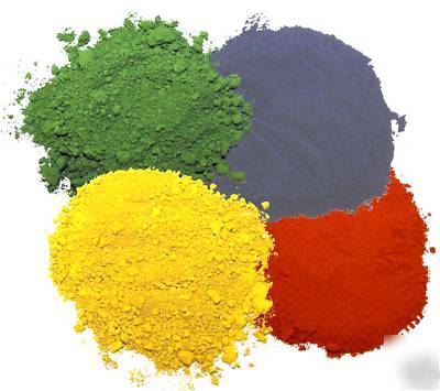 Red iron oxide pigment for concrete and ceramic uses