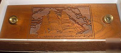 Walnut vintage 5PC set desk set lasercraft 