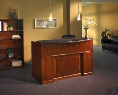 New 4PCS all wood reception office desk set, #tf-sor-R1