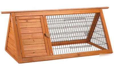 New backyard hutch for chickens or rabbit works great 