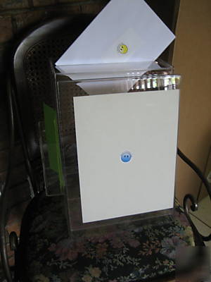 Clear acrylic square 4 ways display/ballot box