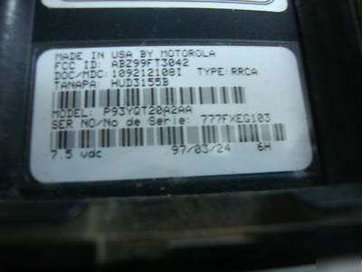 Motorola SP50 vhf 2 ch radio P93YQT20A2AA 5WATT # 5