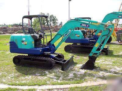 Ihi 35N2 excavator w/ 14' dump trailer, great package