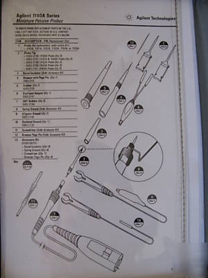 New agilent 1165A minature passive scope probe set 