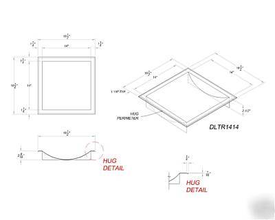 Large stainless steel deal trays