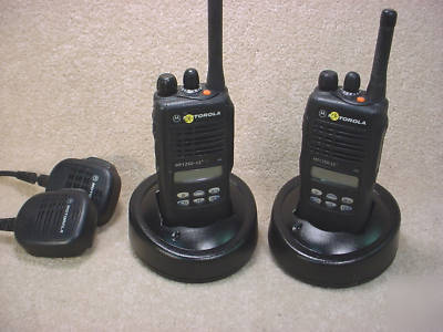 Pair of motorola uhf 450-512 mhz HT1250LS+ portables