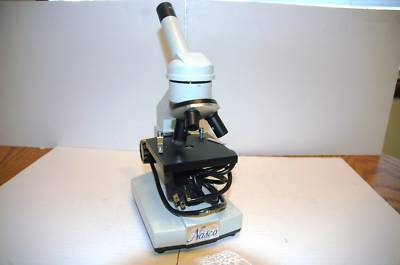 Elementary compound microscope #2057L w/sample slides