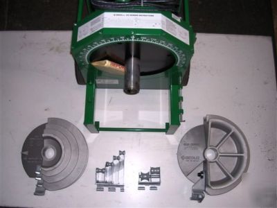 New greenlee 555 conduit pipe bender 2 shoes 2 rollers