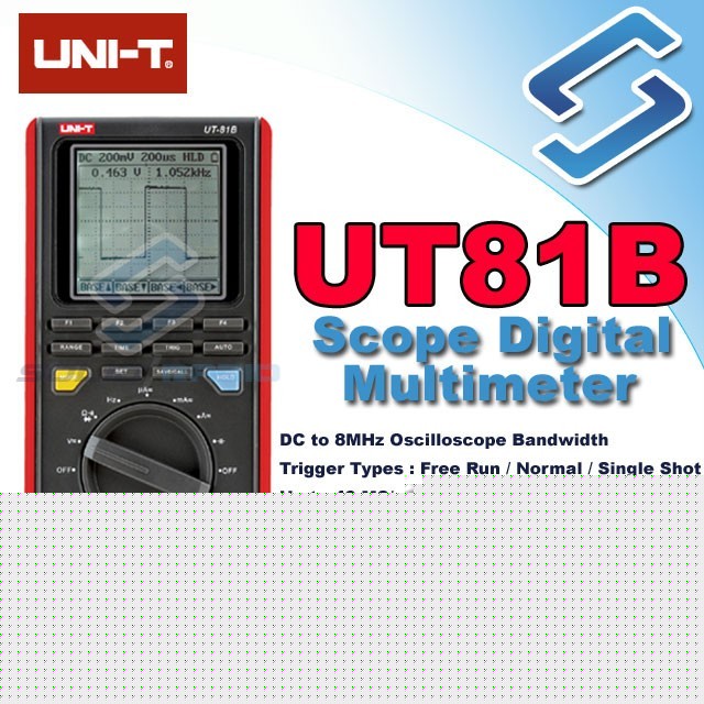Uni-t UT81B oscilloscope 8MHZ -usb & vivid lcd ut-81B